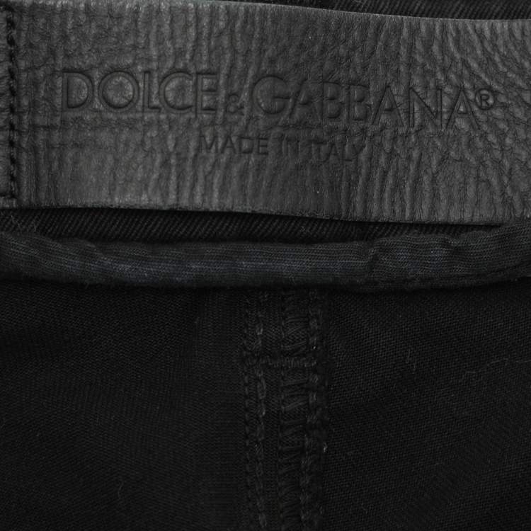 Pre Owned Dolce & Gabbana Black Denim Stretch Jeans S