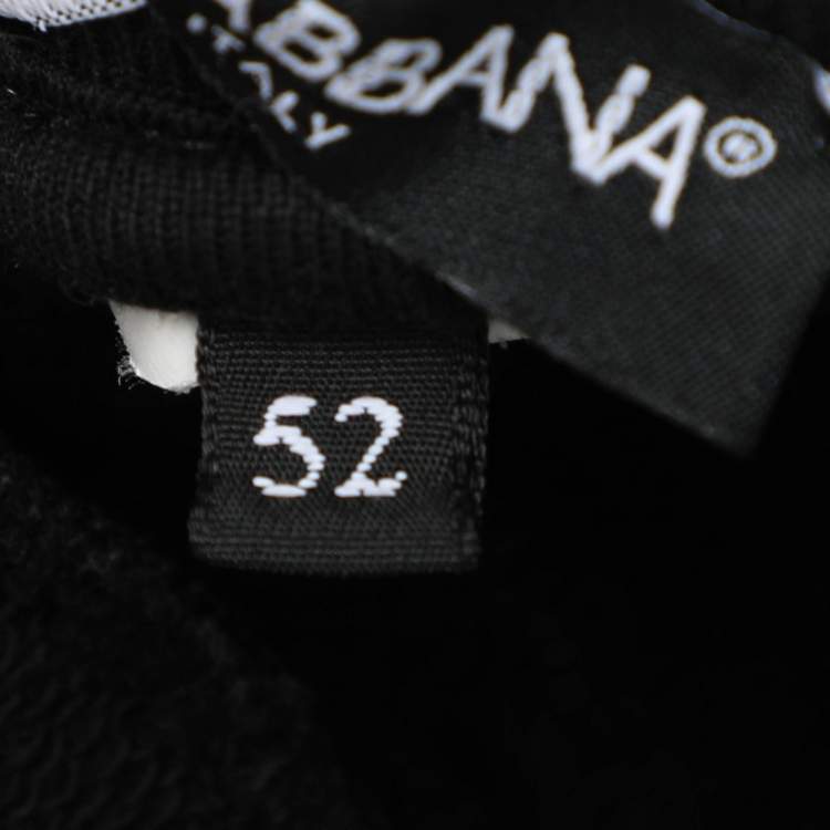 Pre Owned Dolce & Gabbana Black Knit Jogger XL