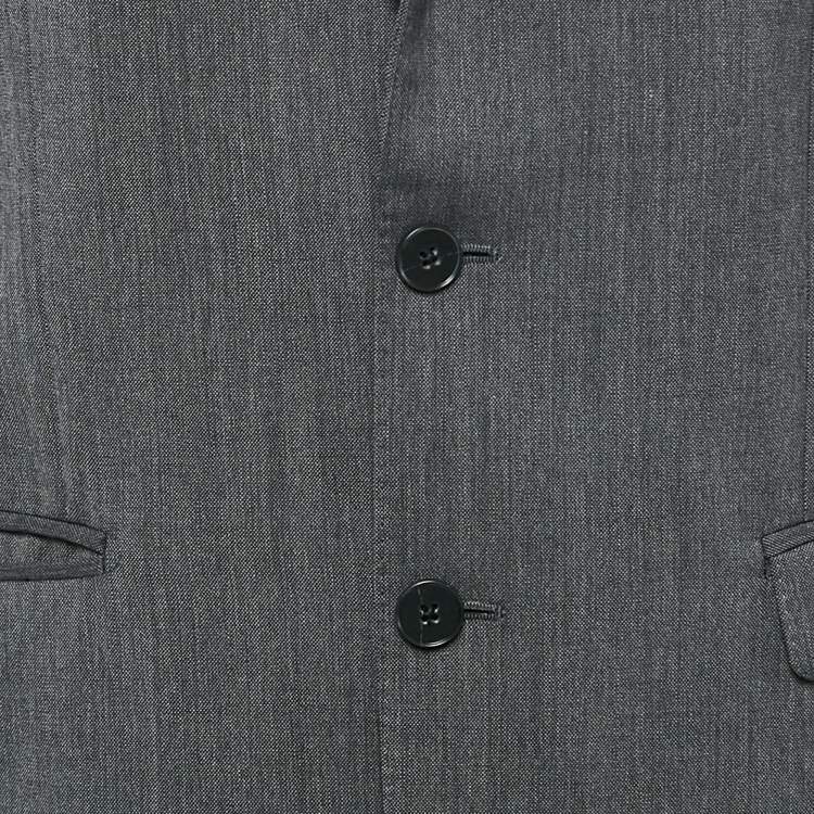 Pre Owned Dolce & Gabbana Grey Wool Tailored Pants Suit M
