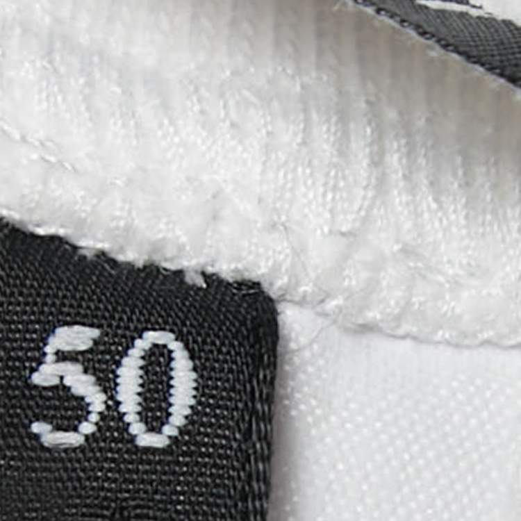 Pre Owned Dolce & Gabbana White Logo Plaque Jersey Side Strip Detail Pants L