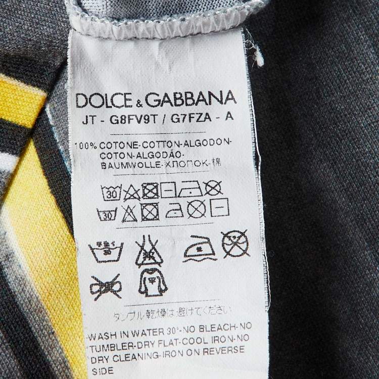 Pre Owned Dolce & Gabbana Multicolor Printed Cotton T-Shirt XXL