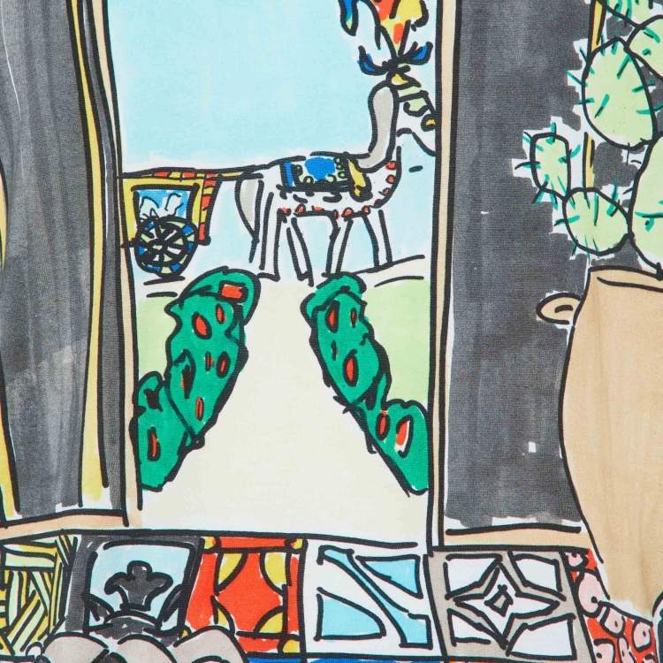 Pre Owned Dolce & Gabbana Multicolor Printed Cotton T-Shirt XXL