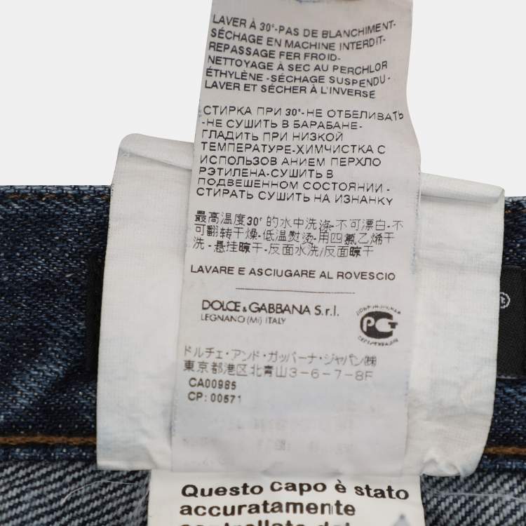 Pre Owned Dolce & Gabbana Blue Denim  Jeans L