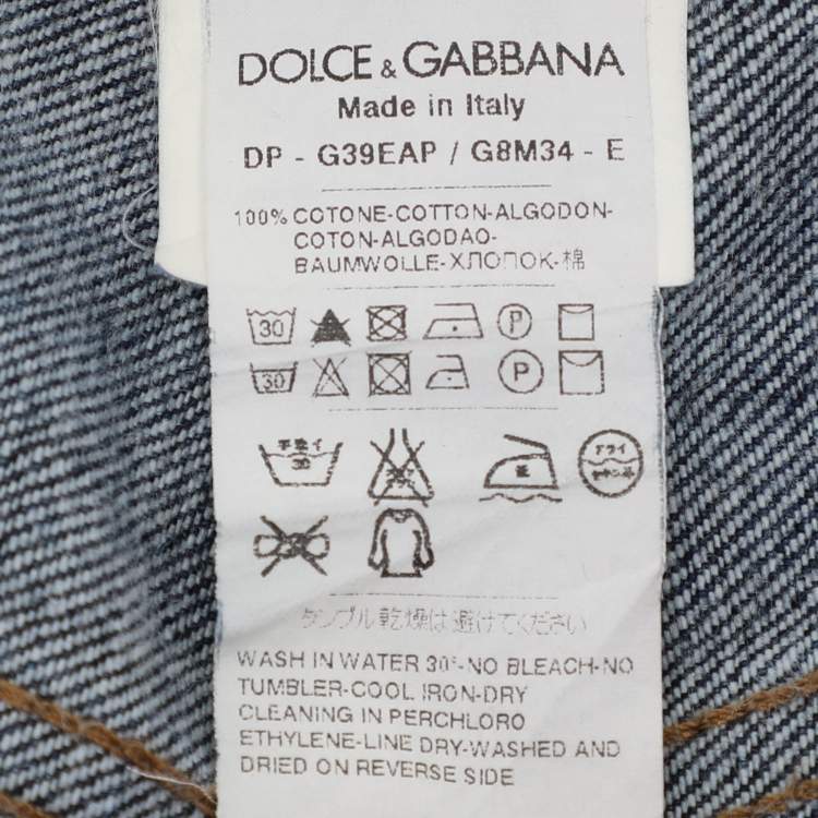 Pre Owned Dolce & Gabbana Blue Denim  Jeans L