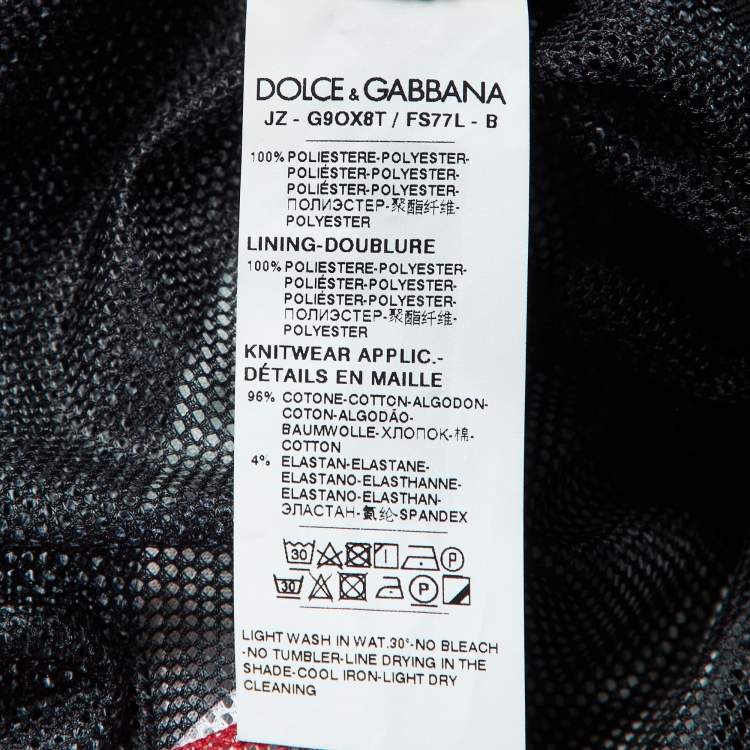 Pre Owned Dolce & Gabbana Multicolor Anthurium Print Jersey Track Jacket L