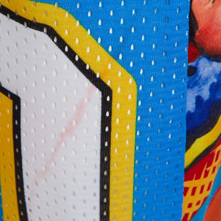 Pre Owned Dolce & Gabbana Multicolor Patchwork Print Satin Track Pants L