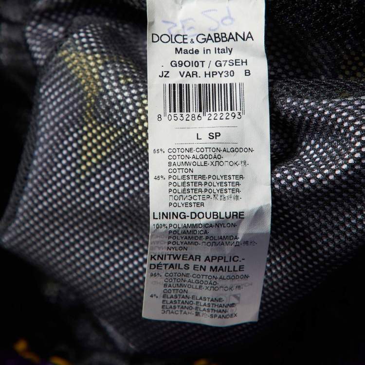 Pre Owned Dolce & Gabbana Multicolor Superhero King Print Cotton Hoodie L