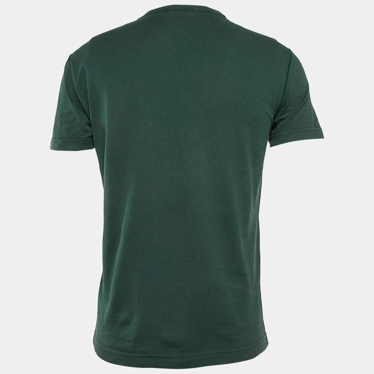 Pre Owned Dolce & Gabbana Green Cotton Knit T-Shirt S