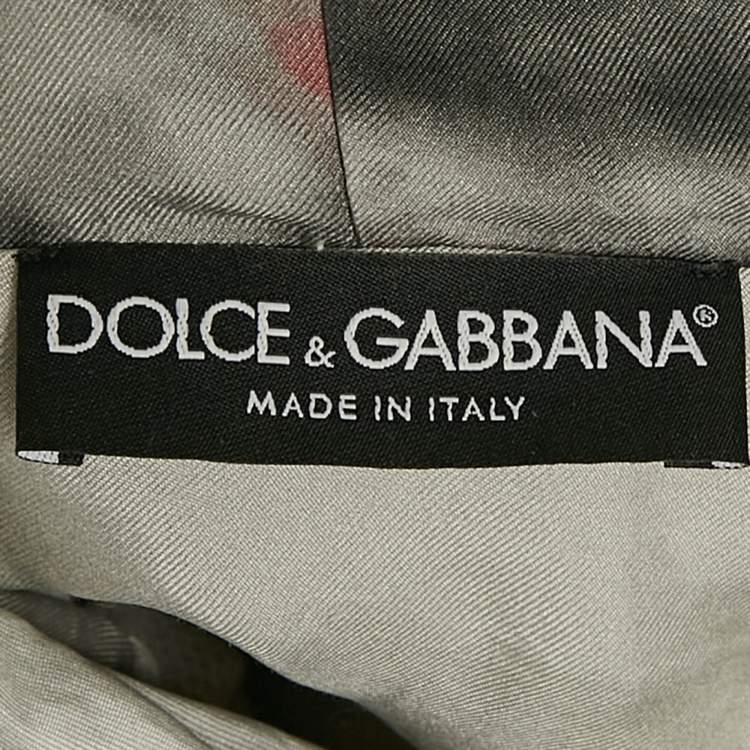 Pre Owned Dolce & Gabbana Black Abstract Print Cotton Hoodie XL