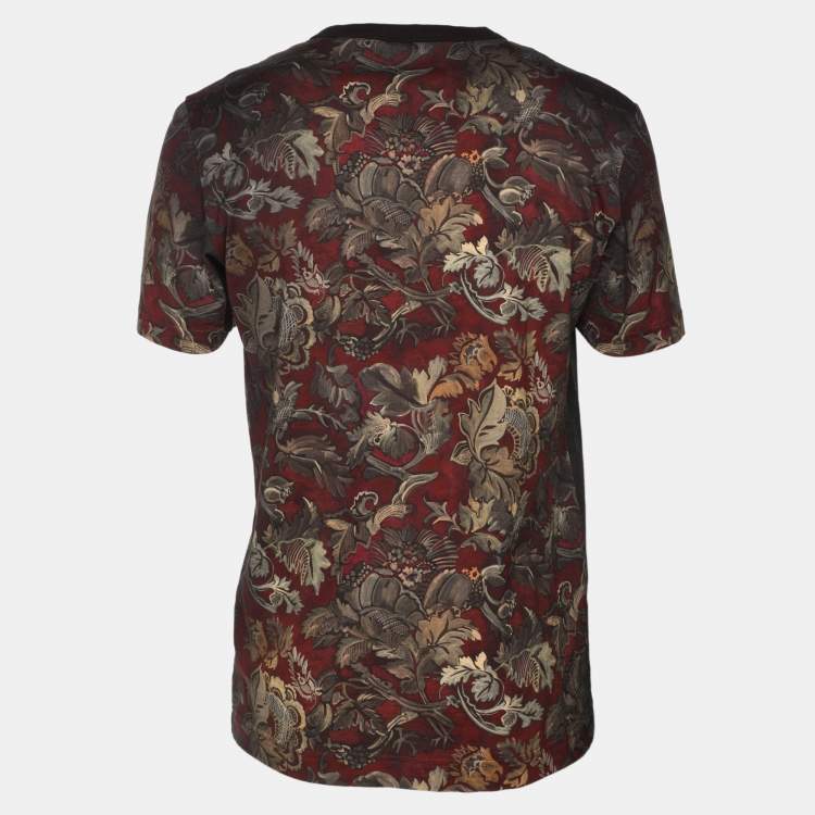 Pre Owned Dolce & Gabbana Multicolor Royal Panther Print Cotton T-Shirt M