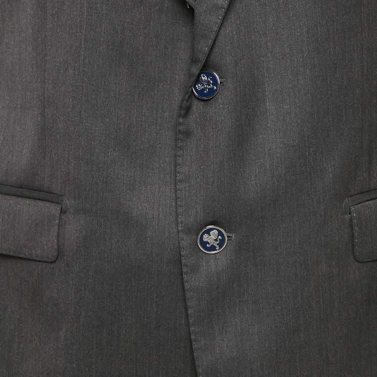 Pre Owned Dolce & Gabbana Black Wool Single Breasted Tailored Martini Blazer XL