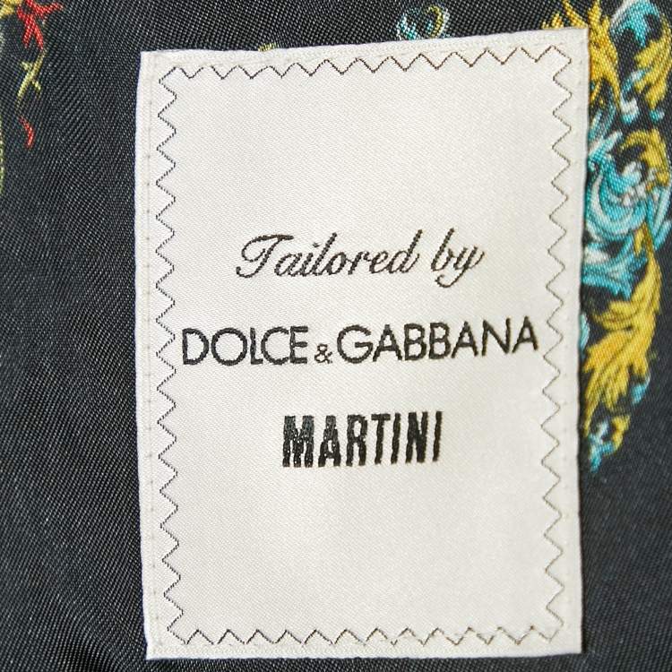 Pre Owned Dolce & Gabbana Black Wool Single Breasted Tailored Martini Blazer XL