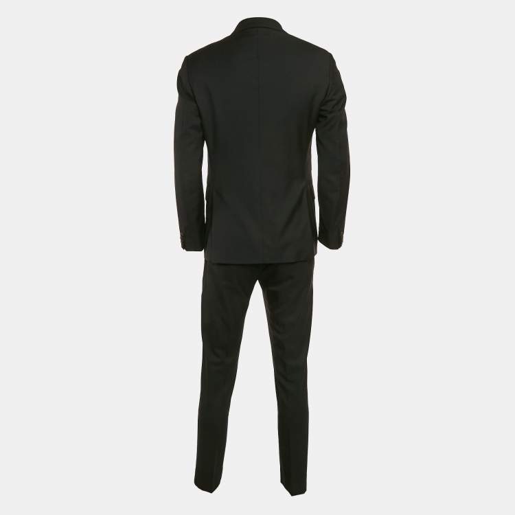 Pre Owned Dolce & Gabbana Black Wool Tailored Suit M