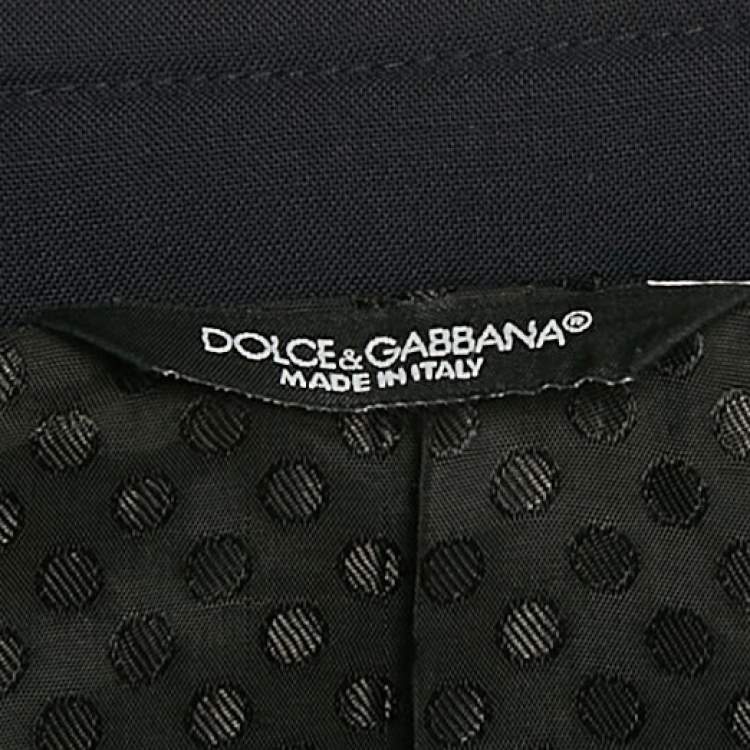 Pre Owned Dolce & Gabbana Blue Wool Tailored Suit M