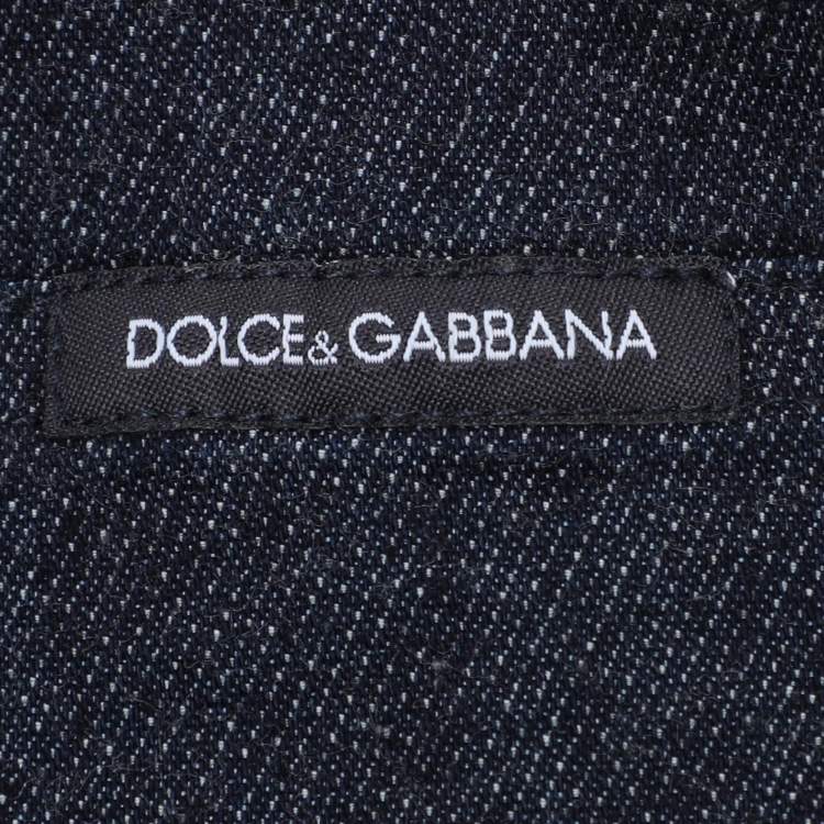 Pre Owned Dolce & Gabbana Blue Cotton James Dean Sweatshirt XXXL