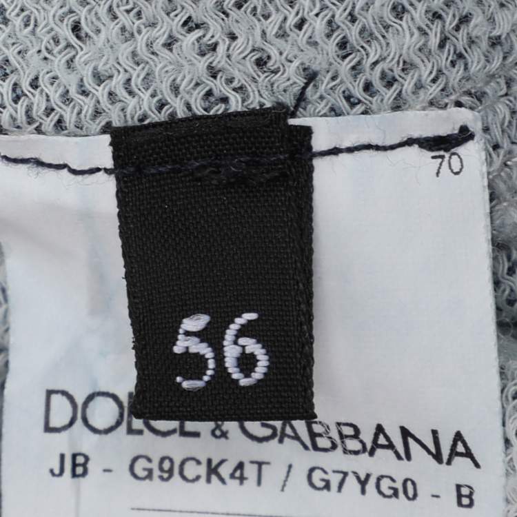Pre Owned Dolce & Gabbana Blue Cotton James Dean Sweatshirt XXXL