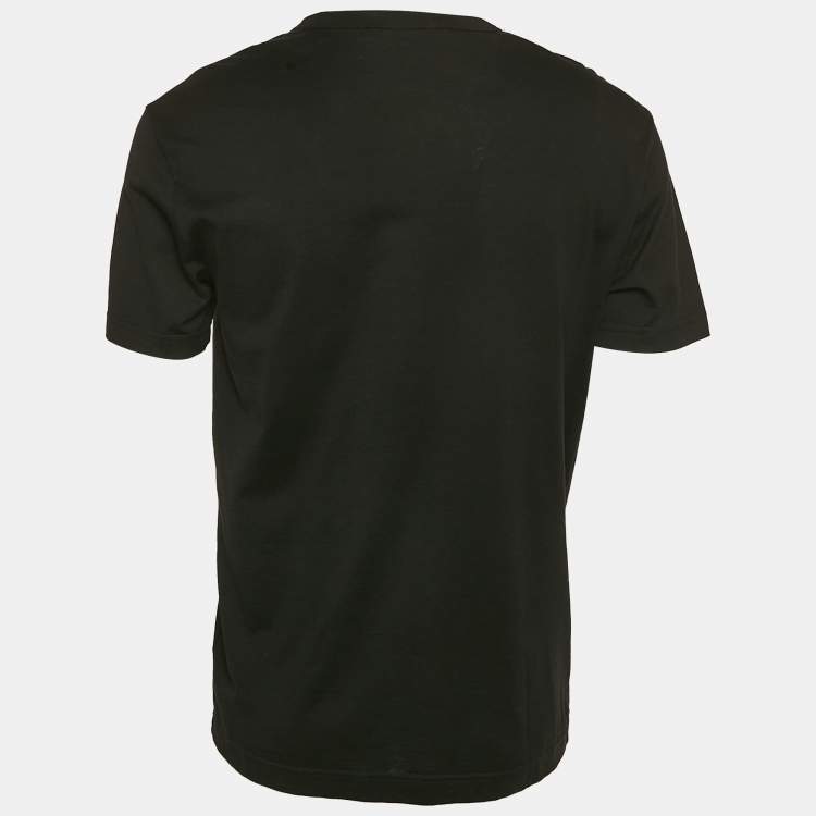 Pre Owned Dolce & Gabbana Black Jersey Crewneck T-Shirt L