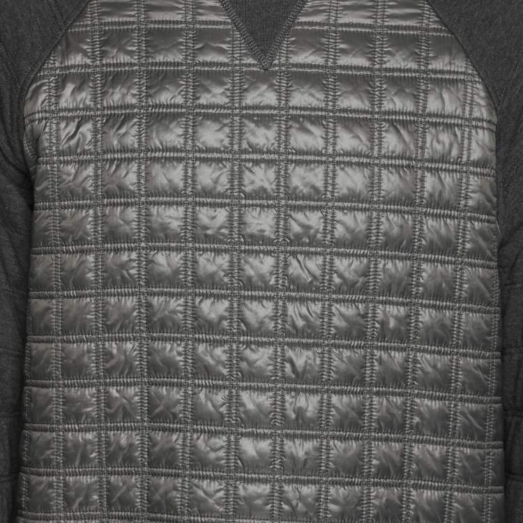 Pre Owned Dolce & Gabbana Grey Nylon Cotton Sweatshirt S