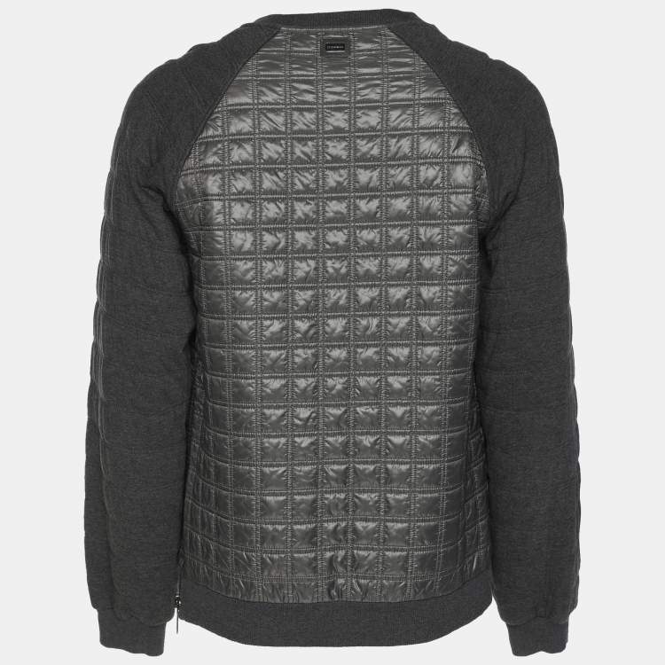 Pre Owned Dolce & Gabbana Grey Nylon Cotton Sweatshirt S