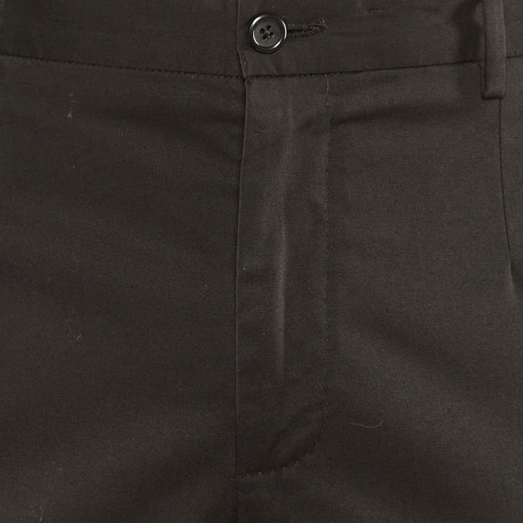 Pre Owned Dolce & Gabbana Black Cotton Pants M