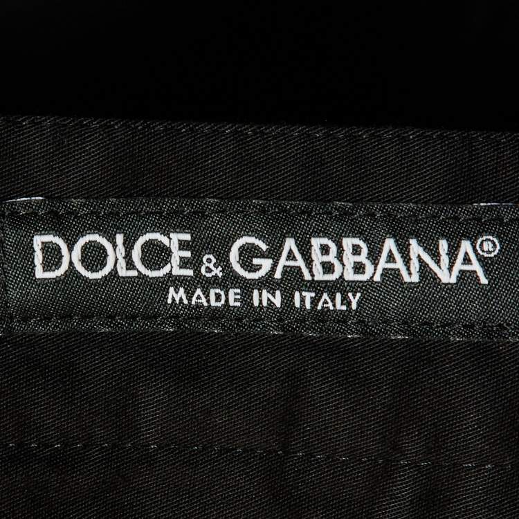 Pre Owned Dolce & Gabbana Black Cotton Pants M