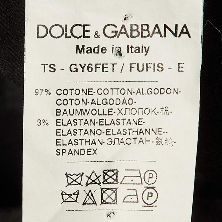 Pre Owned Dolce & Gabbana Black Cotton Pants M