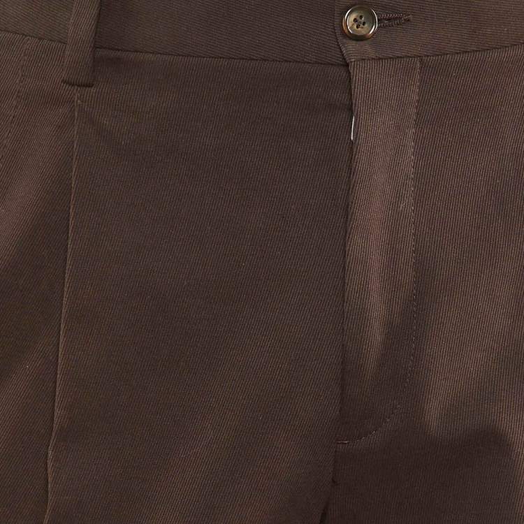 Pre Owned Dolce & Gabbana Brown Cotton Chino Pants M
