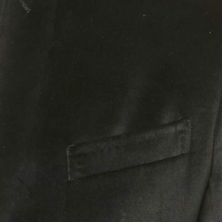 Pre Owned Dolce & Gabbana Black Velvet Single Breasted Martini Blazer S