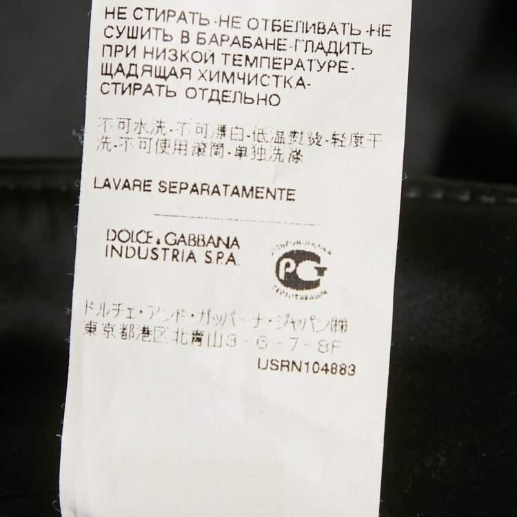 Pre Owned Dolce & Gabbana Black Satin Formal Trousers M