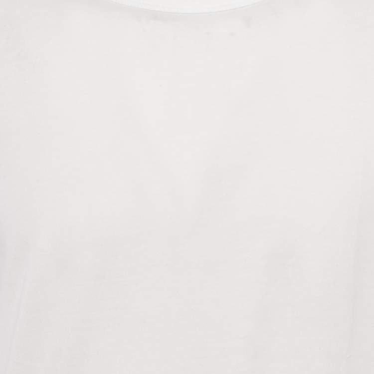 Pre Owned Dolce & Gabbana White Cotton Jersey Crewneck T-Shirt XXL
