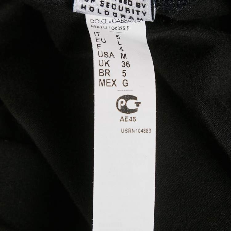 Pre Owned Dolce & Gabbana Underwear Black Jersey Sleeveless T-Shirt L