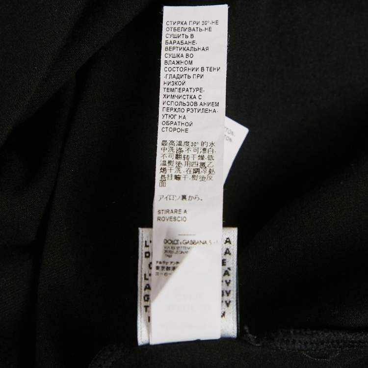 مملوكة مسبقًا Dolce & Gabbana Underwear Black Jersey Sleeveless T-Shirt L