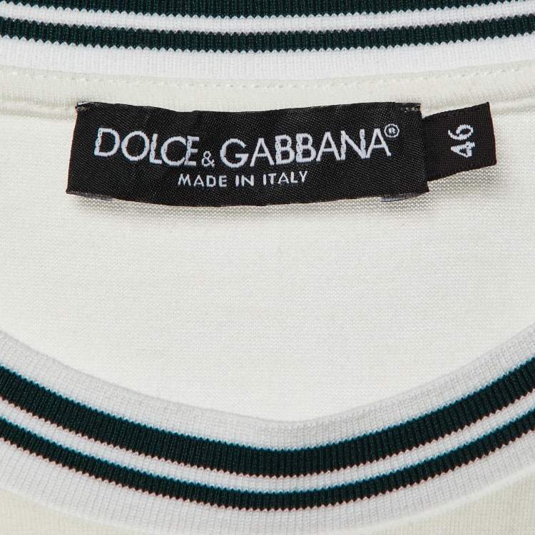 Pre Owned Dolce & Gabbana Multicolor Printed Cotton Crew Neck T-Shirt S