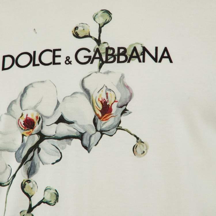 Pre Owned Dolce & Gabbana Multicolor Printed Cotton Crew Neck T-Shirt S