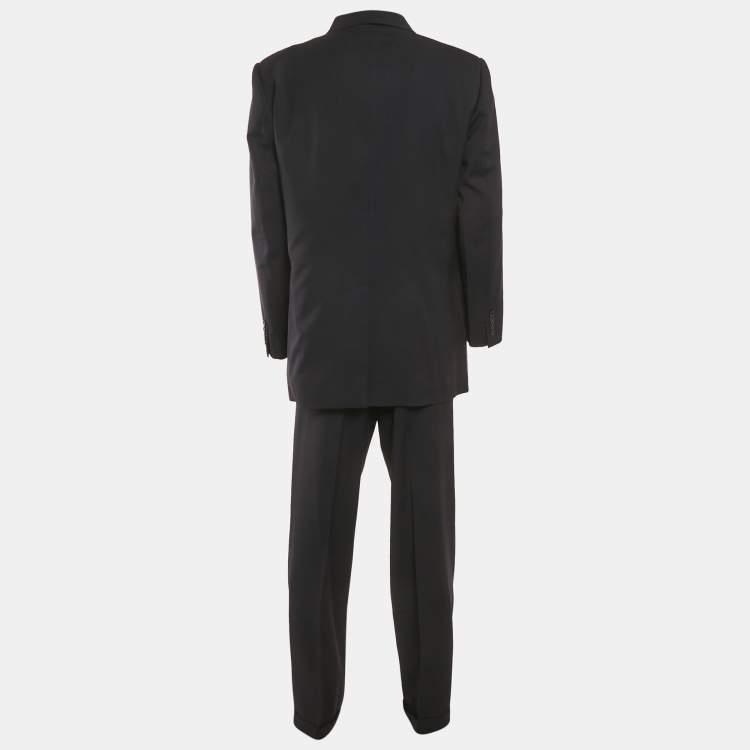 Pre Owned Dolce & Gabbana Navy Blue Wool Single Breasted Suit XXXL