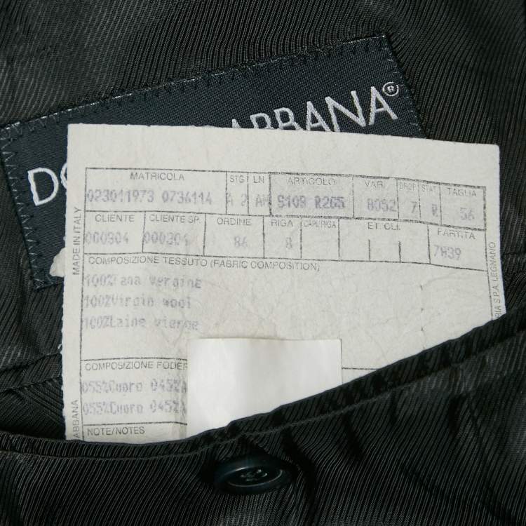 Pre Owned Dolce & Gabbana Navy Blue Striped Single Breasted Blazer XXXL