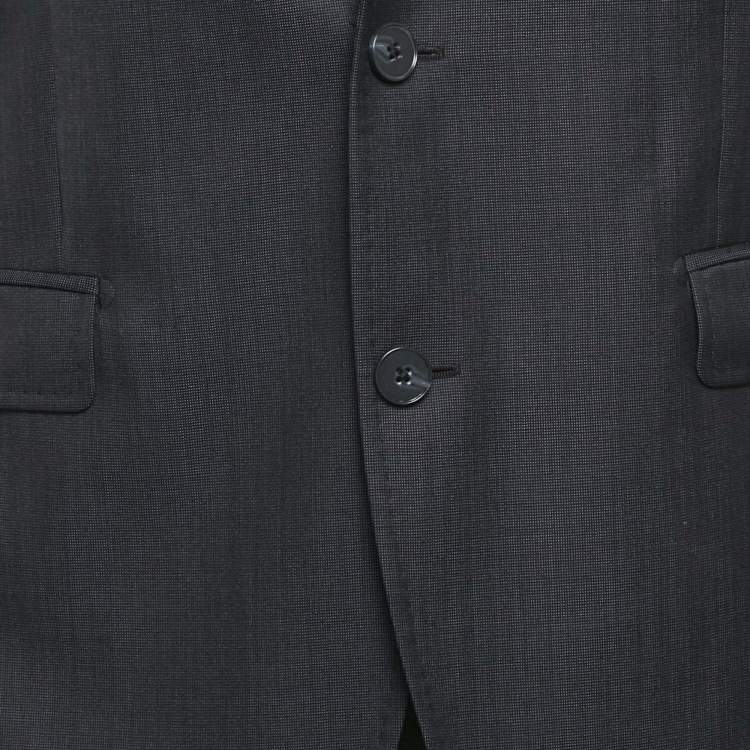Pre Owned Dolce & Gabbana Navy Blue Wool Blend Single Breasted Suit L