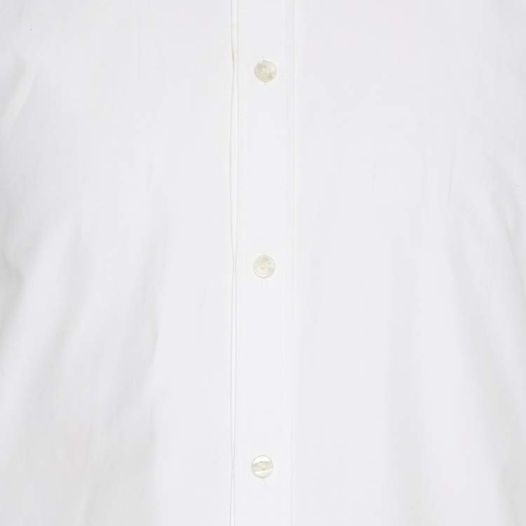Pre Owned Dolce & Gabbana White Cotton Long Sleeve Shirt S