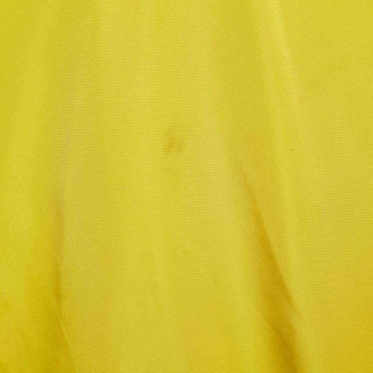 Pre Owned Dolce & Gabbana Yellow Nylon Zip-Up Bomber Jacket XL