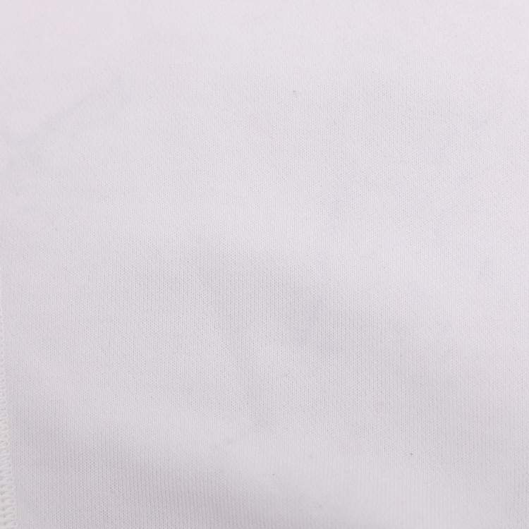 Pre Owned Dolce & Gabbana White Jersey Logo Print Jogger Pants L
