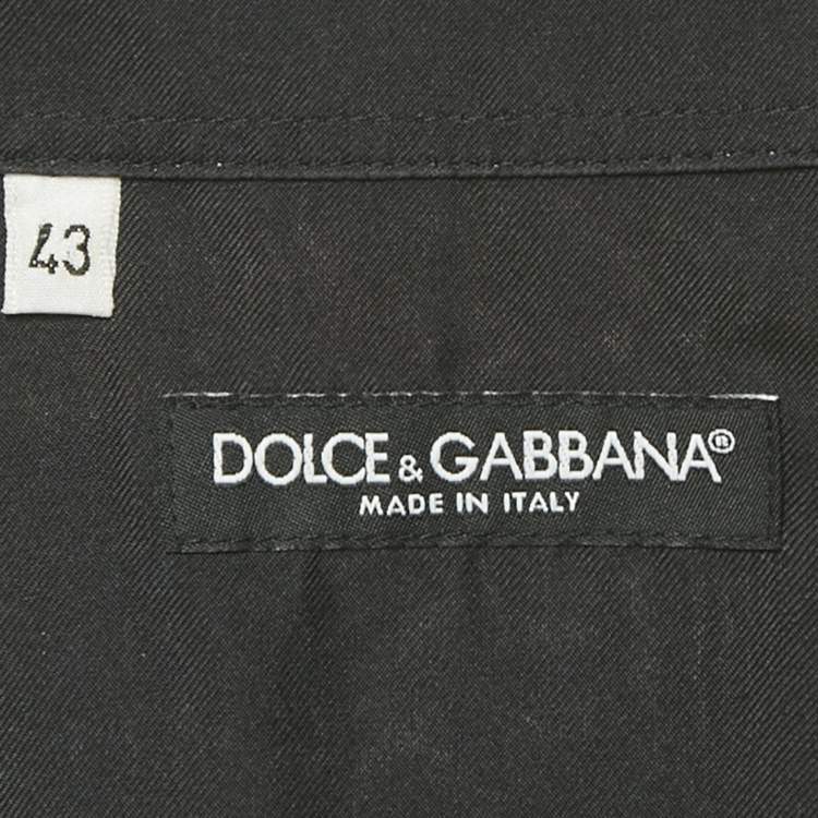 Pre Owned Dolce & Gabbana Brown/Black Printed Silk Shirt XXL