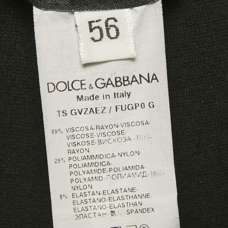 مملوكة مسبقًا بنطلون رياضي دولتشي أند غابانا تطريز شعار باللون الأسود بحبل شد مقاس كبير جداً جداً جداً (ثري إكس لارج)