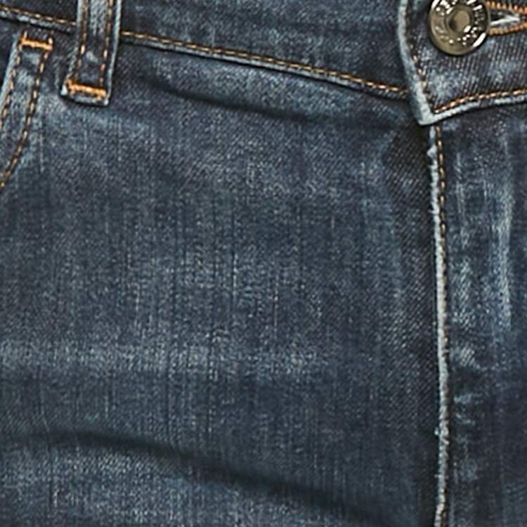 Pre Owned Dolce & Gabbana Blue Denim Skinny Fit Jeans M/Waist 32"