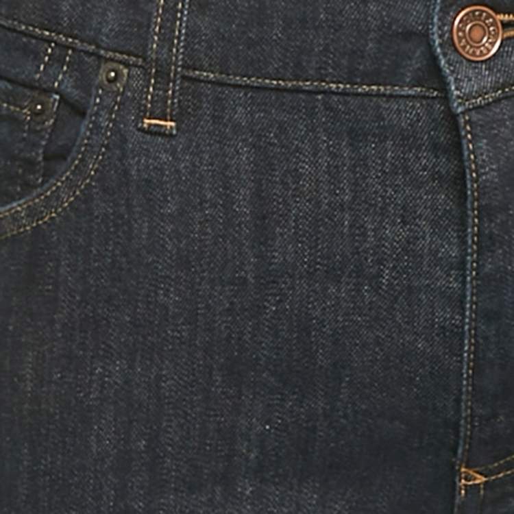 Pre Owned Dolce & Gabbana Blue Denim Slim Fit Jeans M/Waist 32"