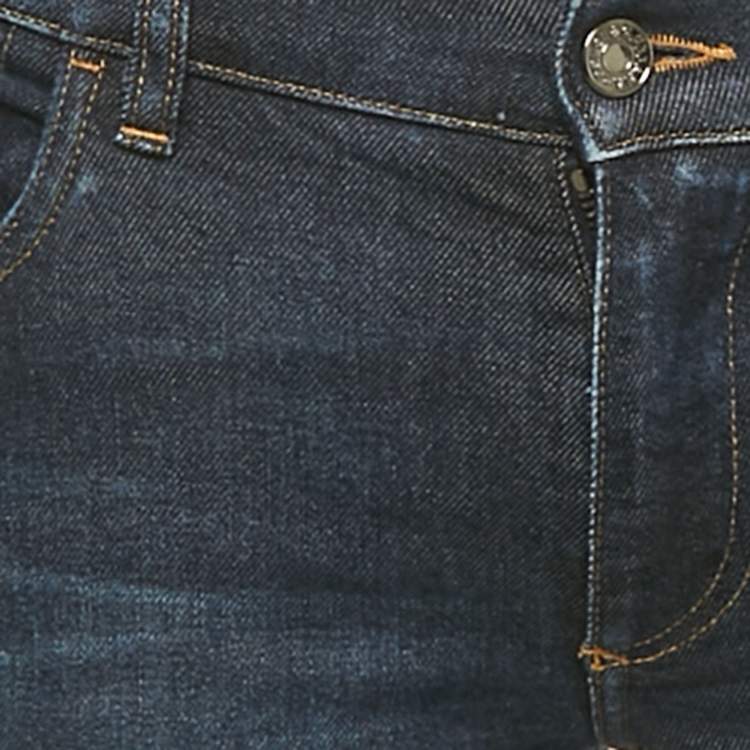 Pre Owned Dolce & Gabbana Blue Denim Skinny Fit Jeans M/Waist 33"