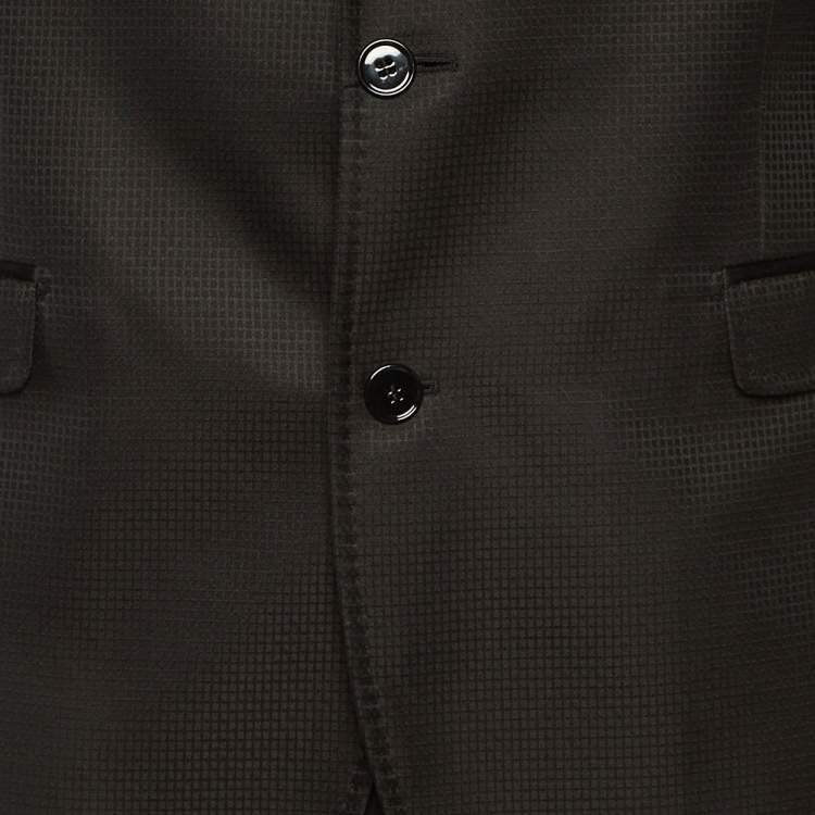 Pre Owned Dolce & Gabbana Black Wool & Silk Martini Suit XXL