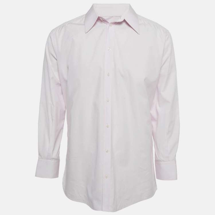 Pre Owned Dolce & Gabbana Pink Cotton Martini Shirt XXL
