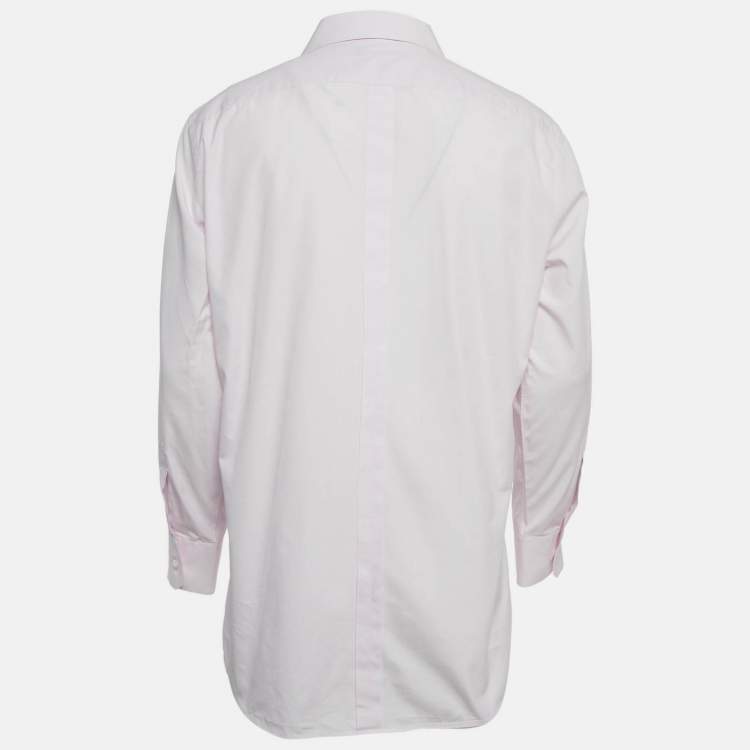 Pre Owned Dolce & Gabbana Pink Cotton Martini Shirt XXL