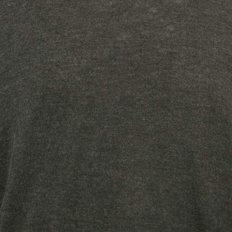 Pre Owned Dolce & Gabbana Grey Knit Crewneck Sweater M