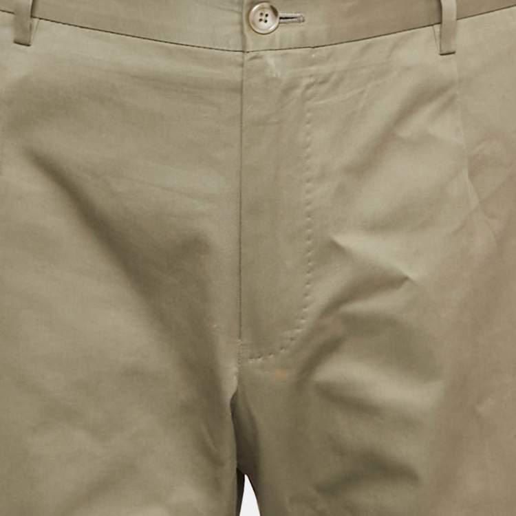 Pre Owned Dolce & Gabbana Beige Gabardine Formal Trousers XXL